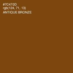 #7C470D - Antique Bronze Color Image